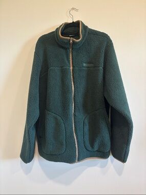 Columbia Men's Rugged Ridge II Sherpa Full-Zip Fleece Jacket in a dark green